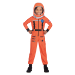 Child Costume Space Suit Orange 10-12 Years