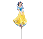 Mini Shape Snow White Foil Balloon A30 airfilled 19 cm x 34 cm