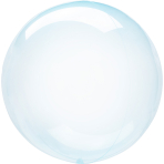 Clearz Crystal Blue Foil Balloon S40 Packaged 45 cm - 55 cm