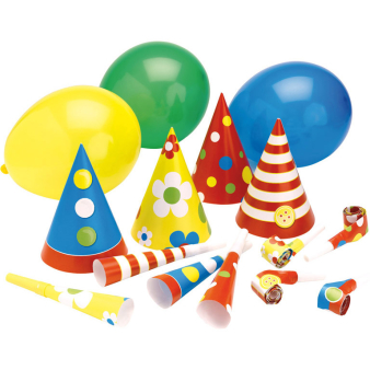 Party Kit Paper / Latex 16 Pieces Party Kit Paper / Latex 16 Pieces