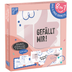 12 Flip napkins "gesprächiges Miteinander" 33x33cm, double-sided printed