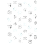 6 String Decorations Snowflake Foil 213 cm