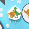 Character Candle Happy Dinosaur Height 10 cm