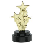 6 Trophies Hollywood Plastic 10.1 x 5 cm