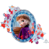 SuperShape Satin Frozen 2  Foil Balloon P38 Bulk 76 cm x 66 cm