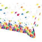 Tablecover Balloons Plastic 120 x 180 cm