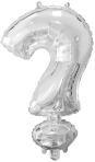 Mini Letter ? Silver Foil Balloon N16 Packaged 37 cm x 23 cm