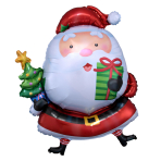 SuperShape Santa with Tree Foil Balloon P35 Packaged 66 cm x 93 cm