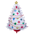 SuperShape Iridescent Christmas Tree Holographic Foil Balloon P40 Packaged 66 cm x 91 cm