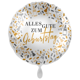 Standard Hello Happy Birthday Foil Balloon PL40 Packaged 45 cm