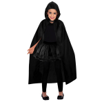 Costume Accessory Black Hooded Cape - Child