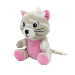 2-in-1 plush toy balloon weight cat with hook, 11cm, 90g