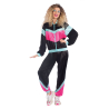 Adult Costume 80s Shel Suit Black Size L - 14-16Y