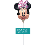 Mini Shape Minnie Mouse Forever Foil Balloon A30 Bulk 20 cm x 22 cm