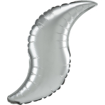 Mini Shape Satin Platinum Curve Foil Balloon A25 Bulk 48 cm