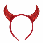 Headband Devil Horns  Red One size