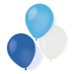 8 Latex Balloons Sky Blue 25.4 cm / 10"