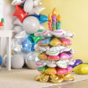 CI: Large Decor Birthday Cake Stacker Foil Balloon Q36 packaged 76 cm x 116 cm