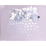 Confetti Sparkle Hearts Silver Foil 14 g