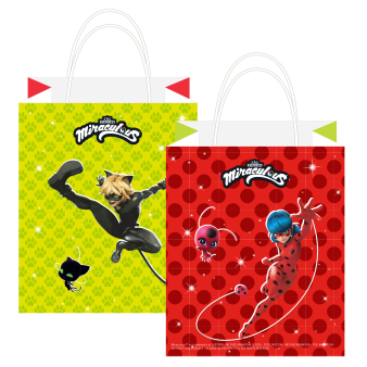 8 Lootbags Miraculous Paper 12,7 cm x 21,5 cm 8 Lootbags Miraculous Paper 12,7 cm x 21,5 cm