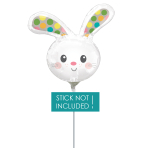 Mini Shape Spotted Bunny Head Foil Balloon A30 Bulk