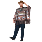 Adult Costume Wild West Poncho One Size