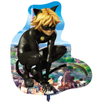 SuperShape Miraculous Cat Noir Foil Balloon H45 Packaged 67 cm x 81 cm