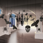 Decoration Kit Glitter Chandelier Paper / Foil 17 Pieces 716 cm / 9.1 - 60.9 cm