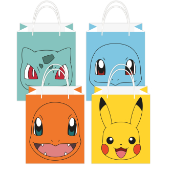 8 Loot Bags Pokémon 2024 Paper 13 x 21.5 cm 8 Loot Bags Pokémon 2024 Paper 13 x 21.5 cm