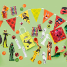 Table Decoration Kit Miraculous Paper 6 Parts 35cm x 35cm / 21cm x 6cm - 23cm x 12cm