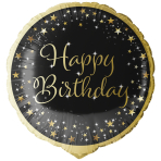 Standard Holographic Starlight Birthday Happy Birthday Foil Balloon C55 Packaged 45 cm
