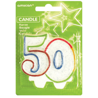 Numeral Candle 50 Height 8 cm Numeral Candle 50 Height 8 cm