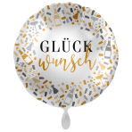 Standard Hello Glückwunsch Foil Balloon PL40 Packaged 45 cm