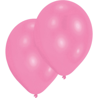 10 Latex Balloons Standard New Pink 27.5 cm / 11"