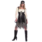 Adult Costume Zombie Cutthroat Pirate Size M