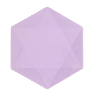 6 plates hexagonal Vert Decor, 26,1x22,6cm, purple 6 plates hexagonal Vert Decor, 26,1x22,6cm, purple