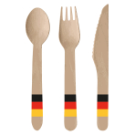 Cutlery All Over Germany Wood (8 Knives, 8 Spoons, 8 Forks) 16.5 cm / 15.9 cm / 15.8 cm