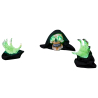 Animatronic Groundbreaker Reaper Head: 17 cm x 18 cm x 27 cm, Hands: 12 cm x 10 cm x 26 cm