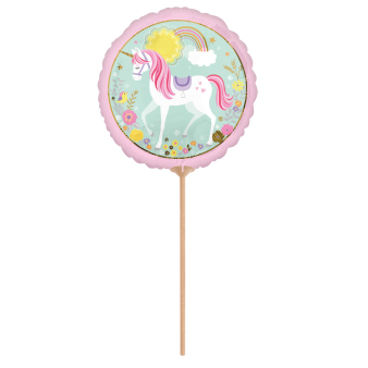 9" Mini Magical Unicorn Foil Balloon A15 Airfilled 9"/23 cm 9" Mini Magical Unicorn Foil Balloon A15 Airfilled 9"/23 cm