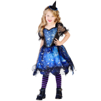 Child Costume Dark Night Witch Age 6 - 8 Years