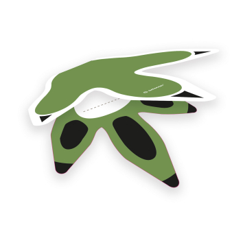 8 Placecards Happy Dinosaur Paper 8.5 x 9.8 cm