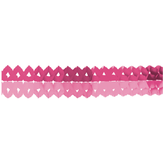 2 Garlands Mini Hot Pink Paper 8 x 200 cm 2 Garlands Mini Hot Pink Paper 8 x 200 cm