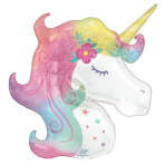 SuperShape Enchanted Unicorn Foil Balloon P30 Packaged 83 cm x 73 cm