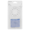 24 Spiral Candles With 12 Holders 6-Colour Assorted Height 6.3 cm