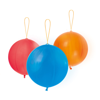 3 Latex Punch Balls assorted 35.5 cm / 14" 3 Latex Punch Balls assorted 35.5 cm / 14"
