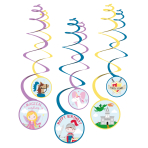 6 Swirl Decoration Princess & Knight