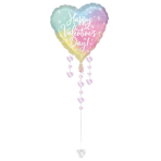 Jumbo Luminous Valentine Foil Balloon P75 Packaged 81cm x 66cm