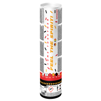 Confetti Cannon paper rectangular black/red/yellow Confetti Cannon paper rectangular black/red/yellow