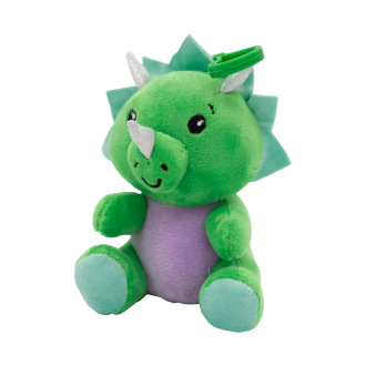 2-in-1 plush toy balloon weight dinosaur with hook 11cm, 90g 2-in-1 plush toy balloon weight dinosaur with hook 11cm, 90g