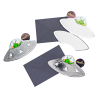 8 Invitations & Envelopes Space Party Paper